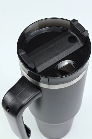 Özel Kutusunda Pipetli Kulplu 900ml Termos