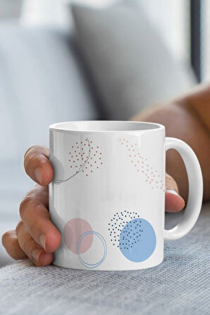 Mavi Roller Kalem & Baskılı Kupa & Individual Blue Parfüm & Mavi Çerçeve Erkeğe Hediye Seti