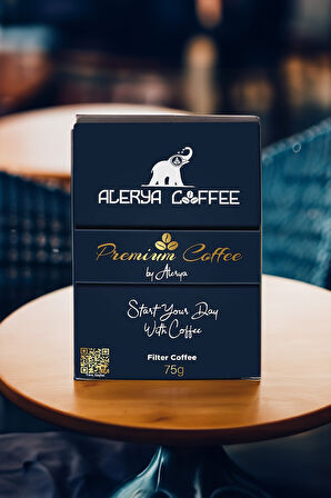 Desenli Defter & Siyah Tükenmez Kalem & Filtre Kahve & French Press & Siyah Kupa & Mum Hediye Seti