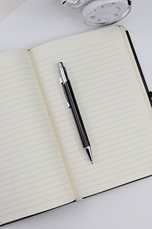 3 Bardaklı 580 ML Çelik Termos & Siyah Tükenmez Kalem & Defter & Kutulu Mum Hediye Seti