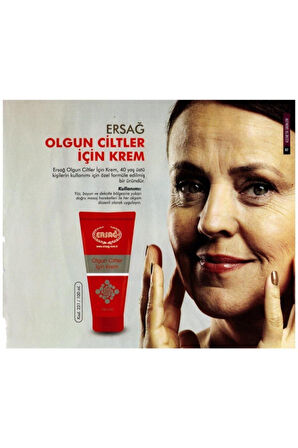 Ersağ Olgun Ciltler Için Krem 100 Ml