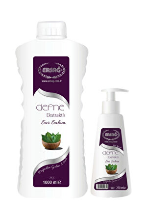 Ersağ Defne Ekstraktlı Sıvı Sabun 1000ml Ve Aparatı