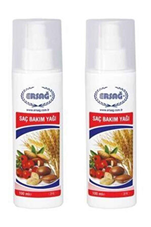 Ersağ Saç Bakım Yağı 100 Ml 2 Adet