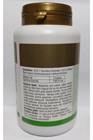 Ersağ Spirulina Gıda Takviyesi