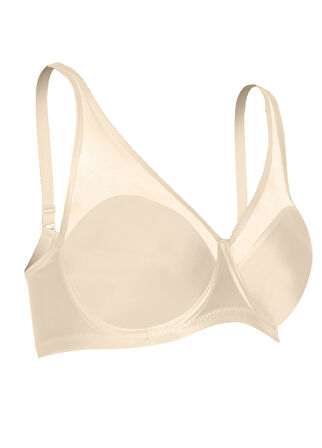 Alışveriş Meydanı Kadın Ten Dantelli Toparlayıcı Küçültücü Balenli Minimizer Sütyen