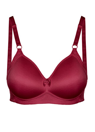 Alışveriş Meydanı Kadın Bordo Toparlayıcı Küçültücü Balensiz Boş Kap Sütyen
