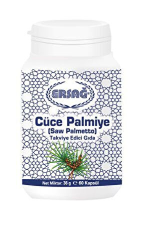 Ersağ Cüce Palmiye saw Palmetto Takvide Edici Gıda 60 Kapsül