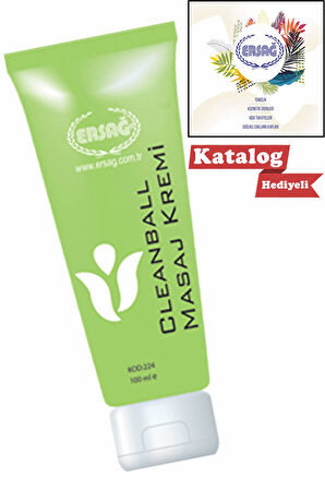 Ersağ Cleanball Masaj Kremi 100 Ml + Katalog Hediyeli + Yeni Tarihli + Orjinal + Faturalı