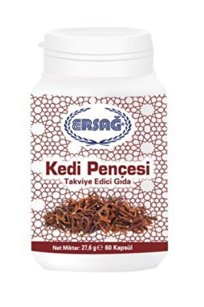 Ersağ Kedi Pençesi (gıda Takviyesi) 60 Kapsül