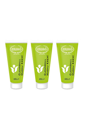 Ersağ Clean Ball Masaj Kremi 200 ml X 3 Adet
