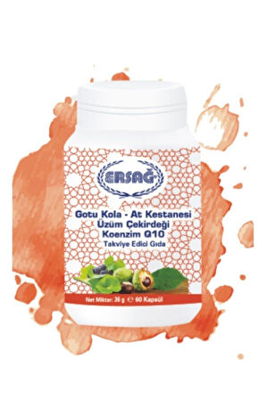 Ersağ Gotu Kola At Kestanesi Üzüm Çekirdeği Koenzim Q10