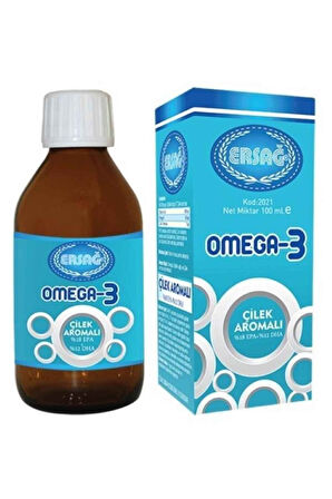 Ersağ Omega 3 Sıvı Gıda Takviyesi, Çilek Aromalı