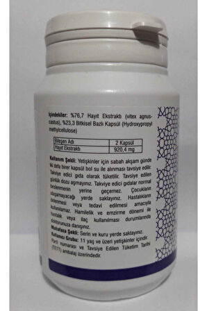 Ersağ Hayıt Ekstraktı Gıda Takviyesi