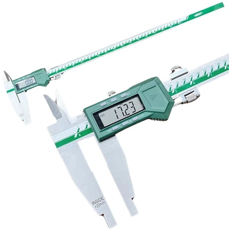 Insize 1136-601 Dijital Kumpas Çift Çeneli / İç Çap Ölçer, Çene:100mm (0-600mm/0-24") - 0.01mm