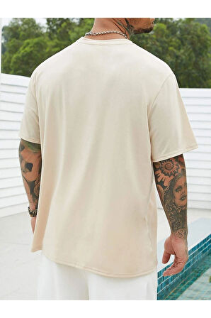 Unisex Dreamer Baskılı Oversize T-shirt