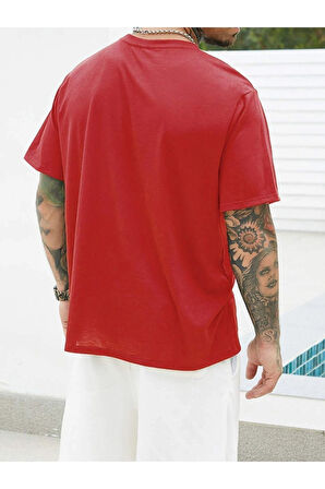 Unisex Dreamer Baskılı Oversize T-shirt