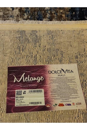 MELANGE 9503-AZURE KREM-MAVİ-KAHVE HALI