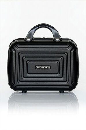 Polo&Sky Altuğ Model Siyah Renk Abs Makyaj Çantası El Valizi