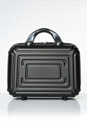 Polo&Sky Altuğ Model Siyah Renk Abs Makyaj Çantası El Valizi