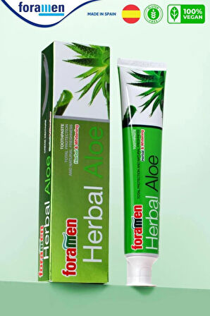 Foramen Aloevera Içerikli Bitkisel Beyazlatıcı Vegan Diş Macunu 75