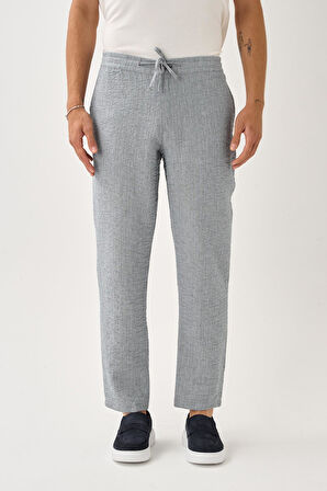 Smart Casual Dokulu Pantolon