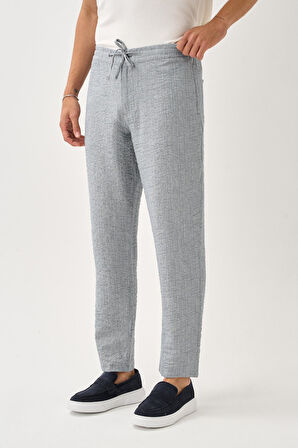 Smart Casual Dokulu Pantolon