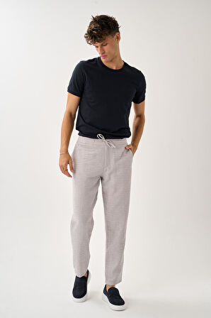 Smart Casual Dokulu Pantolon