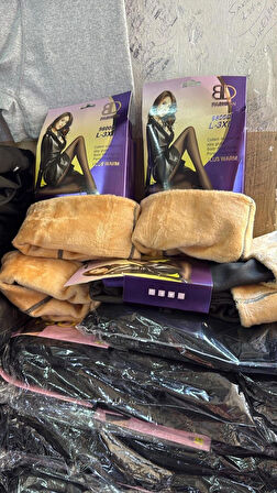 İnce Çorap Görünümlü İçi Peluş Kadın Kilotlu Çorap