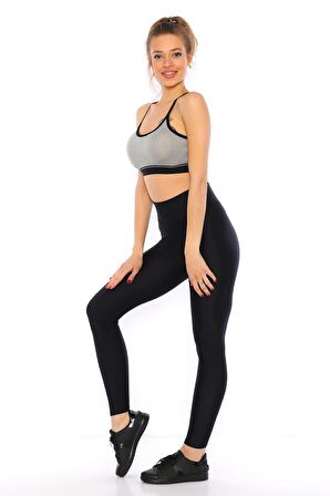 Yeni Sezon Ekstra Yüksek Bel Parlak Disco Tayt