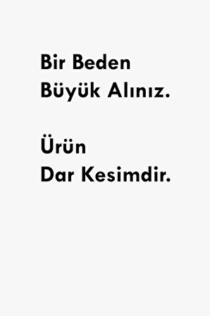 Dar Kalıp Şardonlu Deri Tayt Düz Kemer Bir Beden Büyük Alınız