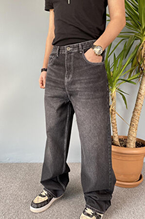 Siyah Baggy Kot Pantolon