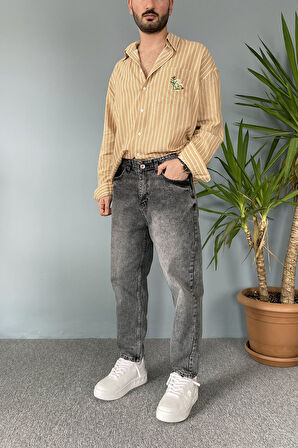 Taşlanmış Boyfriend Kot Pantolon