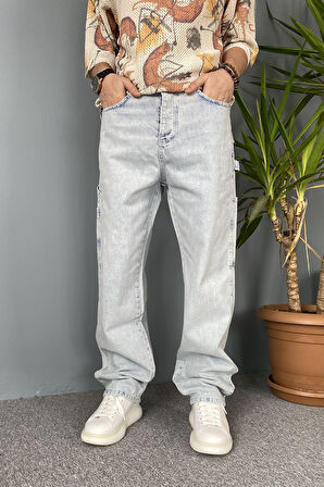 Regular Kalıp Buz Mavisi Kot Pantolon