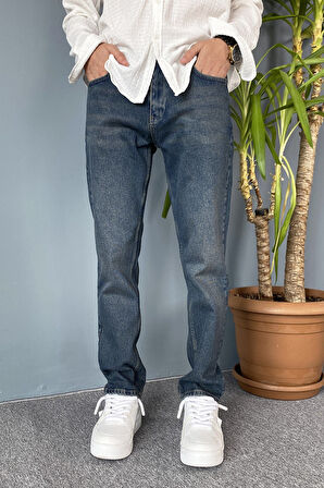 Lacivert  Regular Jean - Kot Pantolon Rahat Kesim
