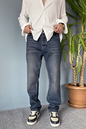 Lacivert Regular Jean - Kot Pantolon