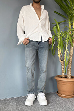 Açık Mavi Regular Jean - Kot Pantolon