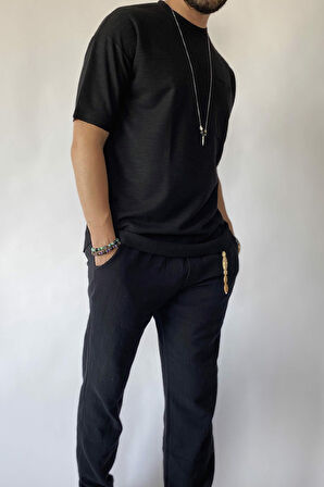 Yazlık Keten Erkek Tişört