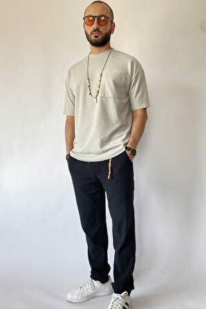 Yazlık Keten Erkek Tişört