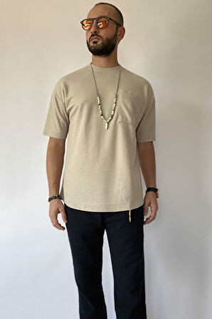 Yazlık Keten Erkek Tişört
