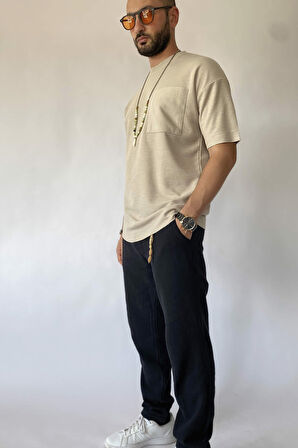Yazlık Keten Erkek Tişört
