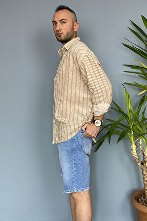 %100 Pamuk Yumuşak Dokulu Yeşil Oversize Gömlek