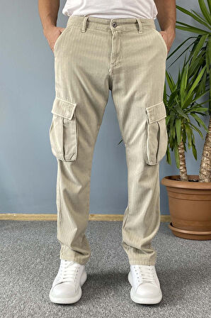 Kargo Cepli Haki Pantolon