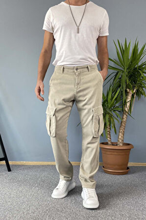 Kargo Cepli Haki Pantolon