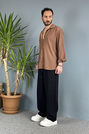 Modal Kumaş Bağcıklı Baggy Pantolon 