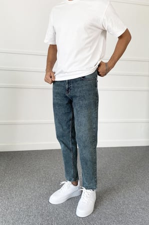Boyfriend Mavi Jean - Kot Pantolon