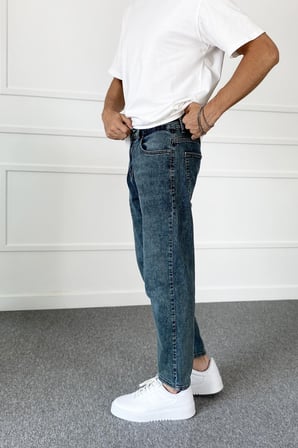 Boyfriend Yazlık İnce Lacivert Jean - Kot Pantolon