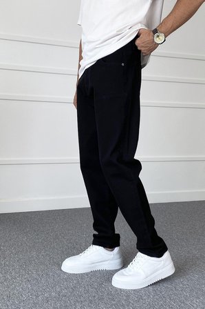 Siyah Boyfriend Jean - Kot Pantolon
