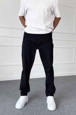 Siyah Boyfriend Jean - Kot Pantolon