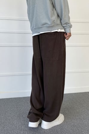 Yıkamalı Bağcıklı Baggy Bol Kalıp Jean | STK2083-Jean