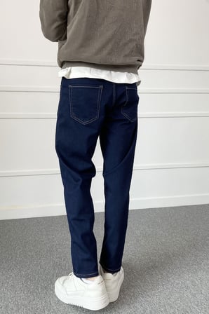 Lacivert Slim Fit Likralı Jean - Kot Pantolon | STK2085-Jean